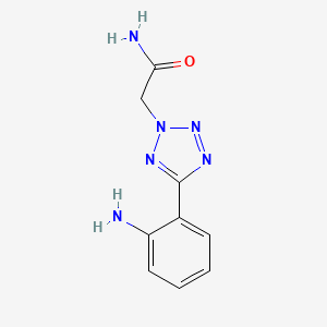 molecular formula C9H10N6O B1270570 2-[5-(2-氨基苯基)-四唑-2-基]-乙酰胺 CAS No. 436092-82-9
