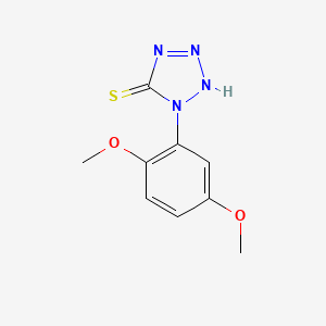 molecular formula C9H10N4O2S B1270573 1-(2,5-二甲氧基苯基)-1H-四唑-5-硫醇 CAS No. 82069-15-6