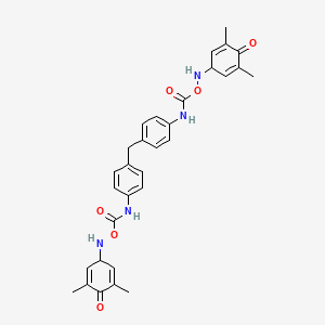 2,6-Dimethyl-1,4-benzoquinone 4,4'-(O,O'-(methylenebis(p-phenyleneiminocarbonyl))dioxime)