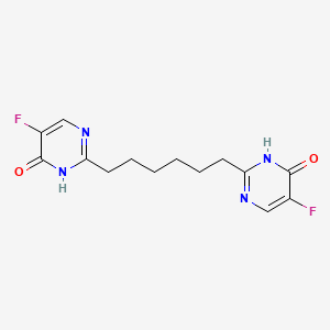 4(1H)-Pyrimidinone, 2,2'-(1,6-hexanediyl)bis(5-fluoro-