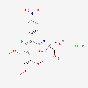 2-(1-(4-Nitrophenyl)-2-(2,4,5-trimethoxyphenyl)vinyl)-(5H)-oxazole-4,4-dimethanol hydrochloride