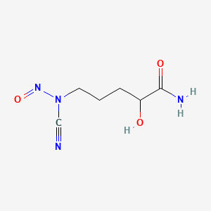 5-(Nitrosocyanamido)-2-hydroxyvaleramide