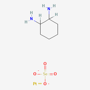 molecular formula C6H14N2O4PtSe B12705809 Platinum, (1,2-cyclohexanediammine-kappaN,kappaN')(selenato(2-)-kappaO,kappaO')-, (SP-4-2(trans))- CAS No. 187682-71-9