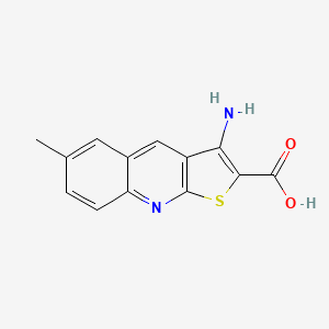 B1270581 3-Amino-6-methyl-thieno[2,3-b]quinoline-2-carboxylic acid CAS No. 873437-82-2