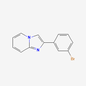 molecular formula C13H9BrN2 B1270589 2-(3-溴苯基)咪唑并[1,2-a]吡啶 CAS No. 419557-33-8