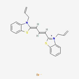 3-Allyl-2-[3-[3-allylbenzothiazol-2(3H)-ylidene]prop-1-enyl]benzothiazolium bromide