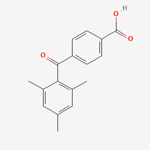 molecular formula C17H16O3 B1270598 4-(2,4,6-トリメチルベンゾイル)安息香酸 CAS No. 65414-32-6