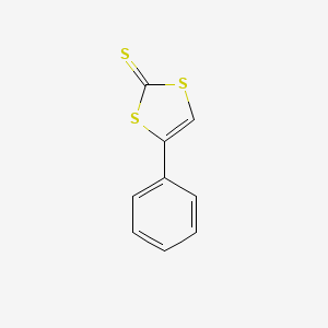 molecular formula C9H6S3 B12705997 4-Phenyl-1,3-dithiole-2-thione CAS No. 2314-61-6