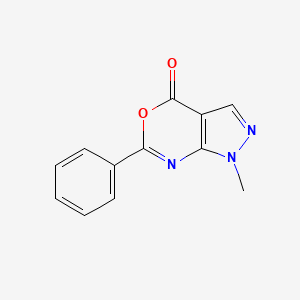 Pyrazolo(3,4-d)(1,3)oxazin-4(1H)-one, 1-methyl-6-phenyl-