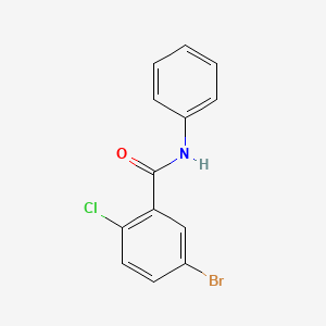 molecular formula C13H9BrClNO B1270606 N-苯基 5-溴-2-氯苯甲酰胺 CAS No. 420826-50-2