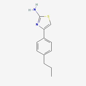 B1270607 4-(4-Propylphenyl)-1,3-thiazol-2-amine CAS No. 350997-71-6