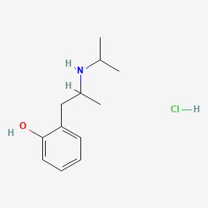 molecular formula C12H20ClNO B12706083 o-(2-(Isopropylamino)propyl)phenol hydrochloride CAS No. 101952-90-3