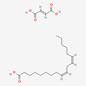 molecular formula C22H36O6 B12706084 (E)-but-2-enedioic acid;(9Z,12Z)-octadeca-9,12-dienoic acid CAS No. 68037-30-9