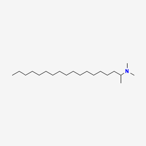 molecular formula C20H43N B12706092 2-Octadecanamine, N,N-dimethyl- CAS No. 71662-63-0