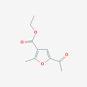 molecular formula C10H12O4 B1270617 5-乙酰基-2-甲基呋喃-3-羧酸乙酯 CAS No. 19615-50-0