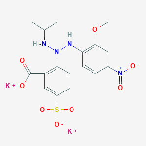 Dipotassium 2-(3-(2-methoxy-4-nitrophenyl)-1-(1-methylethyl)triazen-2-yl)-5-sulphonatobenzoate