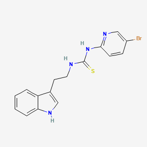 Thiourea, N-(5-bromo-2-pyridinyl)-N'-(2-(1H-indol-3-yl)ethyl)-