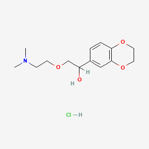 1,4-Benzodioxine-6-methanol, 2,3-dihydro-alpha-((2-(dimethylamino)ethoxy)methyl)-, hydrochloride