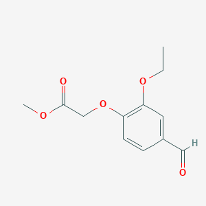 B1270620 Methyl (2-ethoxy-4-formylphenoxy)acetate CAS No. 428482-76-2