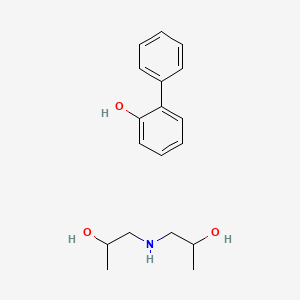 molecular formula C18H25NO3 B12706211 (1,1'-Biphenyl)-2-ol, diisopropanolamine salt CAS No. 68213-84-3