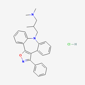 8H-Dibenz(b,f)isoxazolo(4,5-d)azepine-8-propanamine, 3-phenyl-N,N,beta-trimethyl-, monohydrochloride