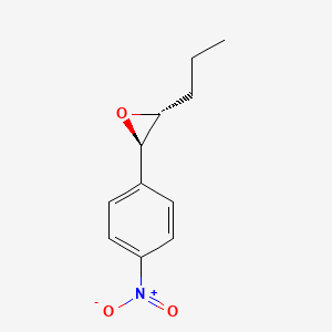 molecular formula C11H13NO3 B12706242 1,2-Epoxy-1-(4-nitrophenyl)pentane 