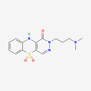 1H-Pyridazino(4,5-b)(1,4)benzothiazin-1-one, 2,10-dihydro-2-(3-(dimethylamino)propyl)-, 5,5-dioxide