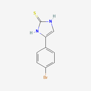 B1270630 4-(4-Bromo-phenyl)-1H-imidazole-2-thiol CAS No. 436095-86-2