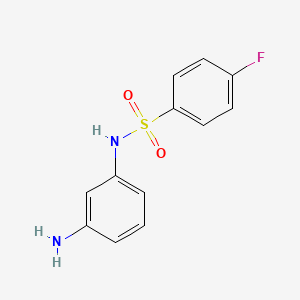 B1270633 N-(3-Amino-phenyl)-4-fluoro-benzenesulfonamide CAS No. 436089-66-6
