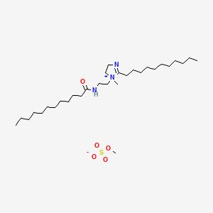 4,5-Dihydro-1-methyl-1-(2-((1-oxododecyl)amino)ethyl)-2-undecyl-1H-imidazolium methyl sulphate