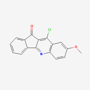 10-Chloro-8-methoxy-11H-indeno(1,2-b)quinolin-11-one