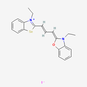 3-Ethyl-2-(3-(3-ethyl-3H-benzoselenazol-2-ylidene)prop-1-enyl)benzoxazolium iodide