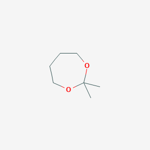 molecular formula C7H14O2 B12706381 2,2-Dimethyl-1,3-dioxepane CAS No. 4568-63-2