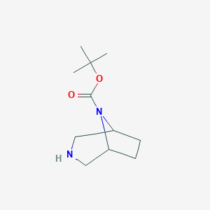 molecular formula C11H20N2O2 B127064 Tert-butyl 3,8-diazabicyclo[3.2.1]octane-8-carboxylate CAS No. 149771-44-8