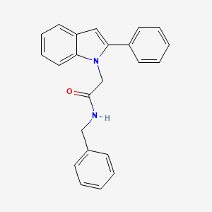 1H-Indole-1-acetamide, 2-phenyl-N-(phenylmethyl)-