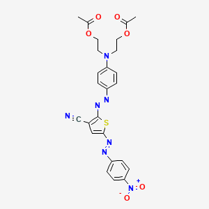 2,2'((4-((3-Cyano-5-((4-nitrophenyl)azo)-2-thienyl)azo)phenyl)imino)diethyl diacetate