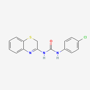 Urea, N-2H-1,4-benzothiazin-3-yl-N'-(4-chlorophenyl)-