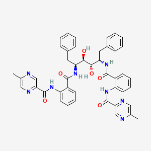 L-Altritol, 1,2,5,6-tetradeoxy-2,5-bis((2-(((5-methylpyrazinyl)carbonyl)amino)benzoyl)amino)-1,6-diphenyl-