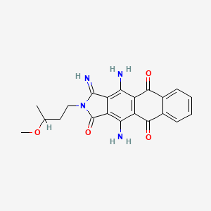 4,11-diamino-2,3-dihydro-3-imino-2-(3-methoxybutyl)-1H-naphth[2,3-f]isoindole-1,5,10-trione