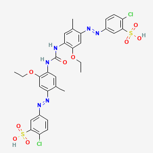 3,3'-(Carbonylbis(imino(5-ethoxy-2-methyl-4,1-phenylene)azo))bis(6-chlorobenzenesulphonic) acid