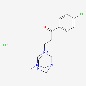 1-(3-(4-Chlorophenyl)-3-oxopropyl)-3,5,7-triaza-1-azoniatricyclo(3.3.1.13,7)decane chloride