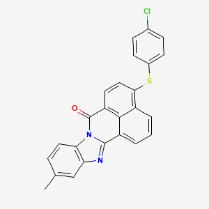 4-[(4-Chlorophenyl)thio]-11-methyl-7H-benzimidazo[2,1-a]benz[de]isoquinolin-7-one