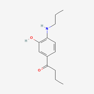 1-Butanone, 1-(3-hydroxy-4-(propylamino)phenyl)-