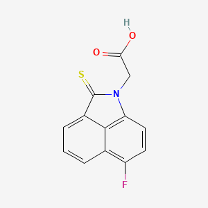 Benz(cd)indole-1(2H)-acetic acid, 6-fluoro-2-thioxo-