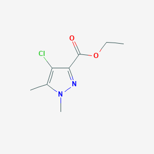 molecular formula C8H11ClN2O2 B1270679 4-氯-1,5-二甲基-1H-吡唑-3-羧酸乙酯 CAS No. 512809-96-0