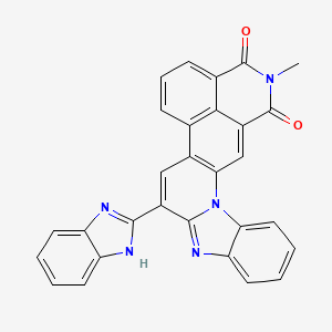 8-(1H-Benzimidazol-2-yl)-2-methyl-1H-benzimidazo(1,2-a)isoquino(5,4-fg)quinoline-1,3(2H)-dione