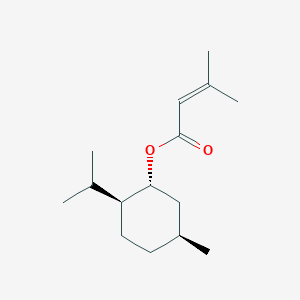 2-Butenoic acid, 3-methyl-, (1R,2S,5S)-5-methyl-2-(1-methylethyl)cyclohexyl ester, rel-