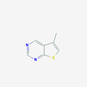 molecular formula C7H6N2S B012707 5-Methylthieno[2,3-d]pyrimidine CAS No. 19673-87-1