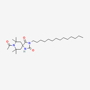 8-Acetyl-3-tetradecyl-7,7,9,9-tetramethyl-1,3,8-triazaspiro(4.5)decane-2,4-dione