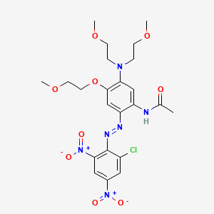 N-(5-(Bis(2-methoxyethyl)amino)-2-((2-chloro-4,6-dinitrophenyl)azo)-4-(2-methoxyethoxy)phenyl)acetamide